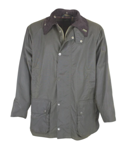 WAX JACKET OLEATA OLIVE GREEN - Ghiglino1893