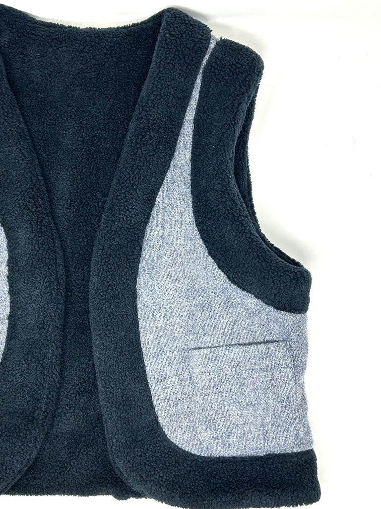 GILET "LOLA" REVERSIBILE HARRIS TWEED ORSETTO - 2 COLORI - Ghiglino1893