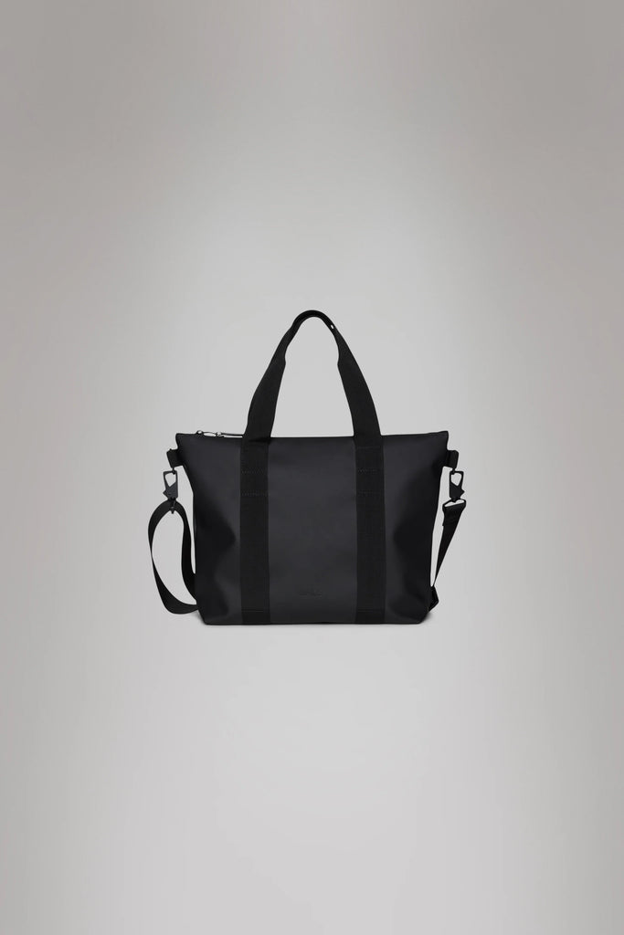 BORSA TOTE BAG MICRO RAINS - BLACK - Ghiglino1893