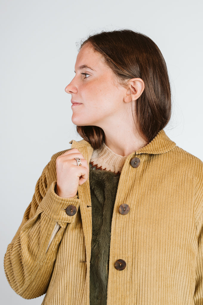 CAMALLINA VELLUTO A COSTE SOTTOCOLLO HARRIS TWEED- 3 COLORI - Ghiglino1893