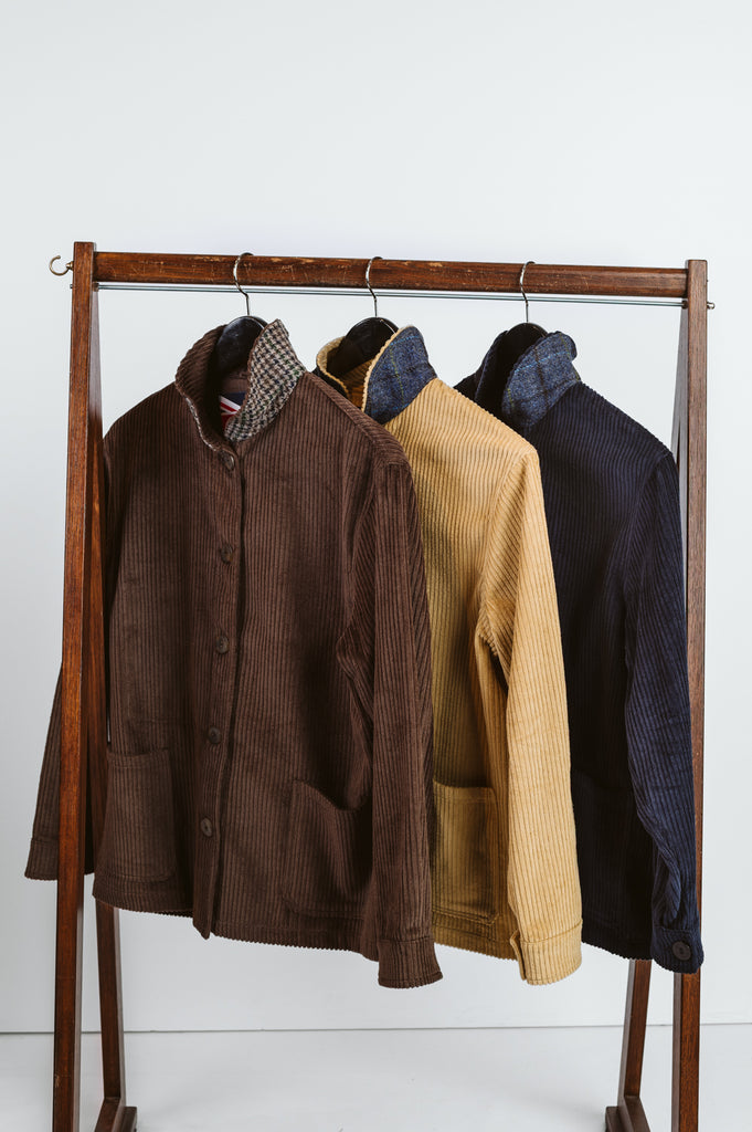 CAMALLINA VELLUTO A COSTE SOTTOCOLLO HARRIS TWEED- 3 COLORI - Ghiglino1893