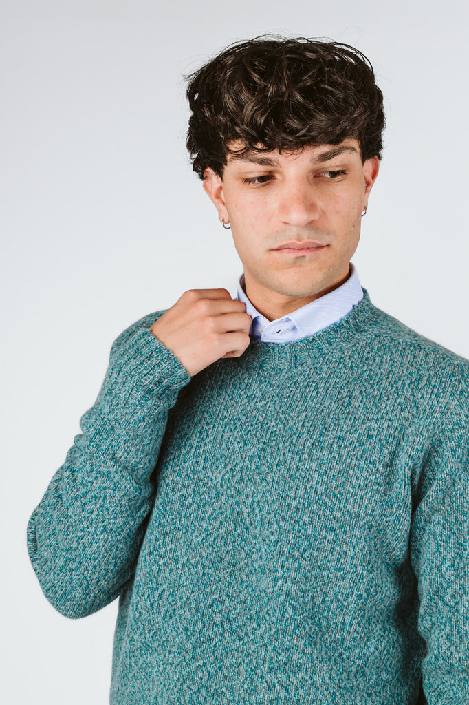 MAGLIONE "TEO" GIROCOLLO MOULINE' - Ghiglino1893