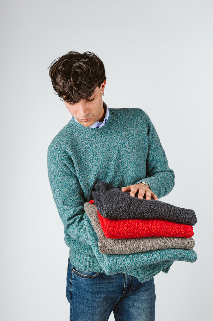 MAGLIONE "TEO" GIROCOLLO MOULINE' - Ghiglino1893