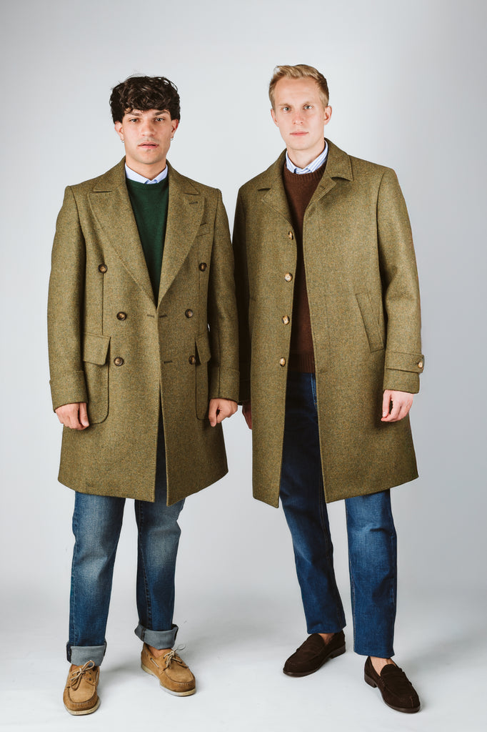 CAPPOTTO IN PANNO MILITARE - Ghiglino1893