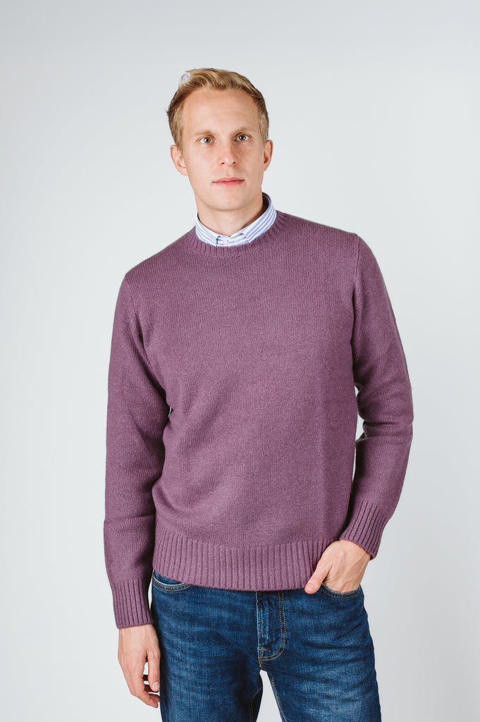 MAGLIONE "GEORGE" GIROCOLLO CASHMERE 2 FILI - Ghiglino1893