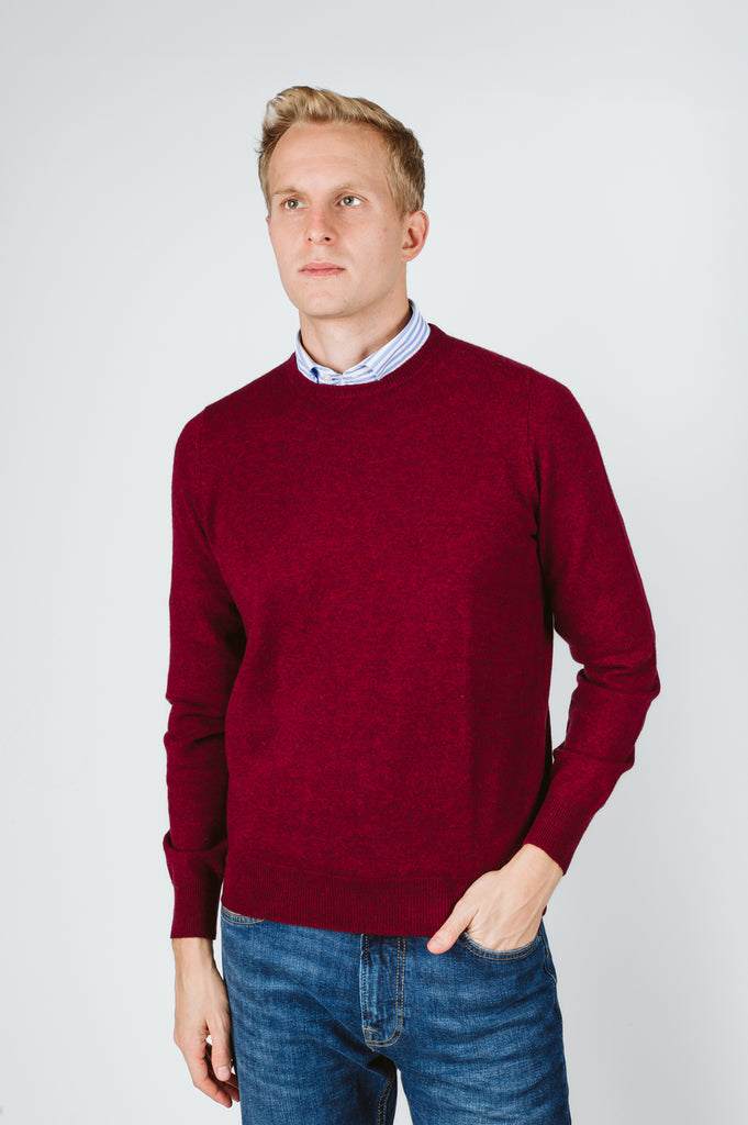 MAGLIONE GIROCOLLO "CARAMELLA" NEL SUO SCALDACOLLO - Ghiglino1893