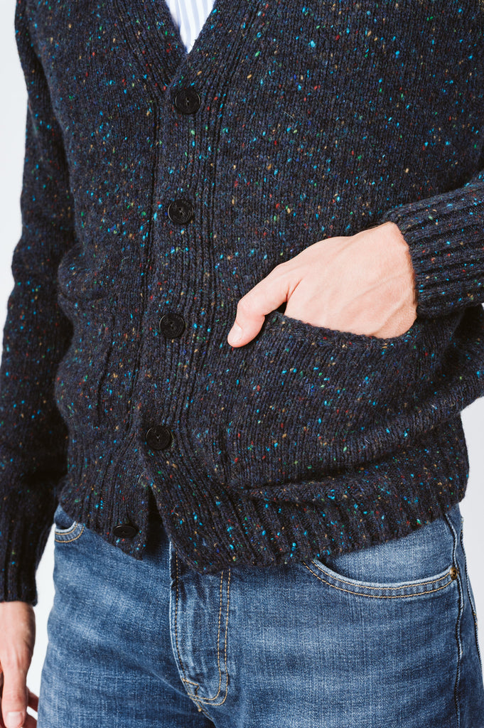 CARDIGAN "JONNY" TWEED - Ghiglino1893