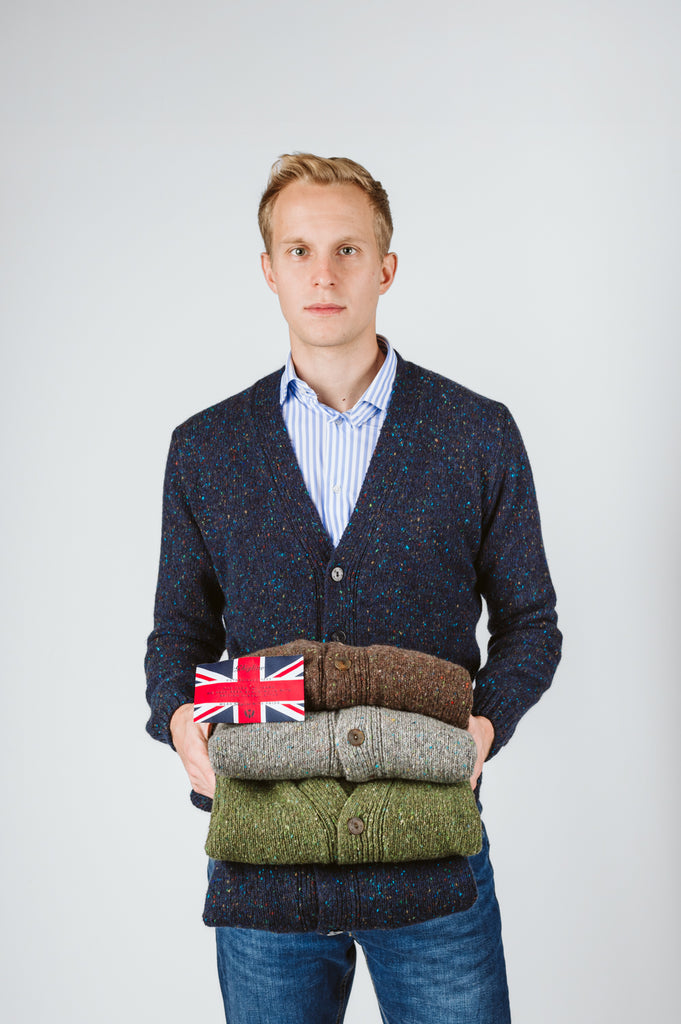 CARDIGAN "JONNY" TWEED - Ghiglino1893