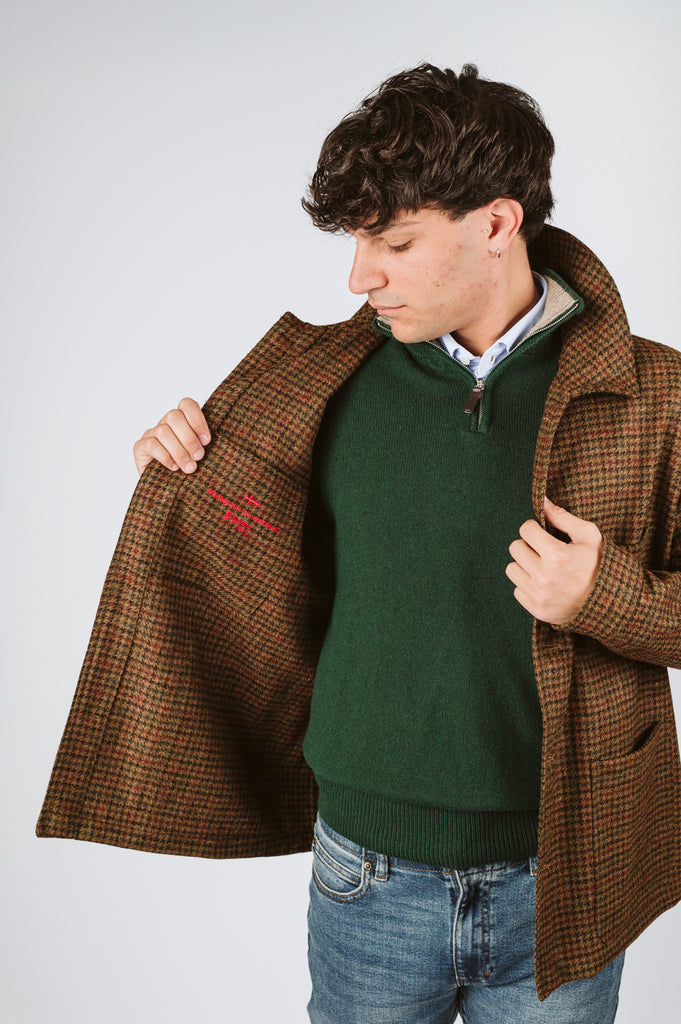 GIACCA DEL CAMALLO HARRIS TWEED - Ghiglino1893