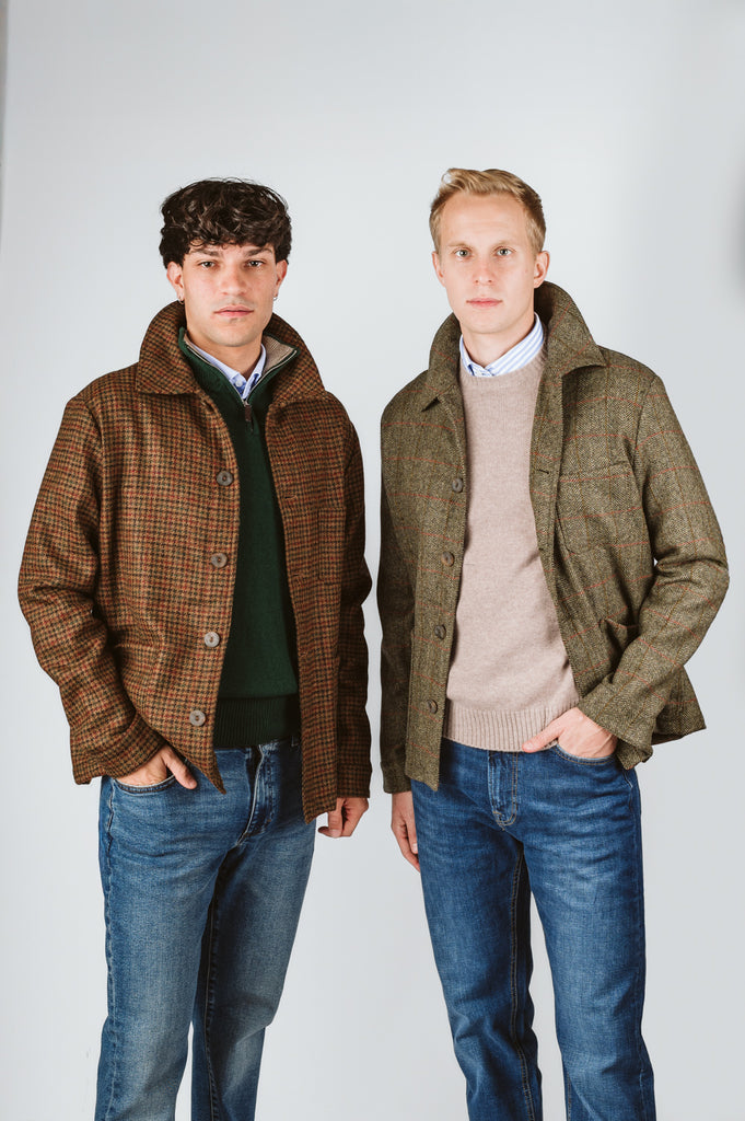 GIACCA DEL CAMALLO HARRIS TWEED - Ghiglino1893