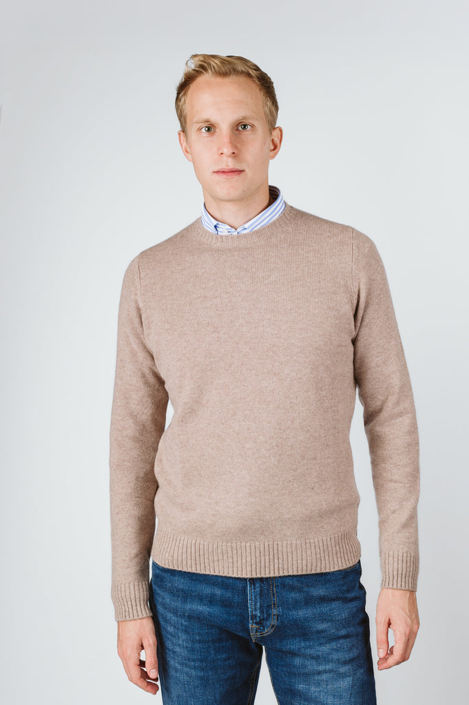 MAGLIONE "MARC"  GIROCOLLO LANA E CASHMERE - Ghiglino1893