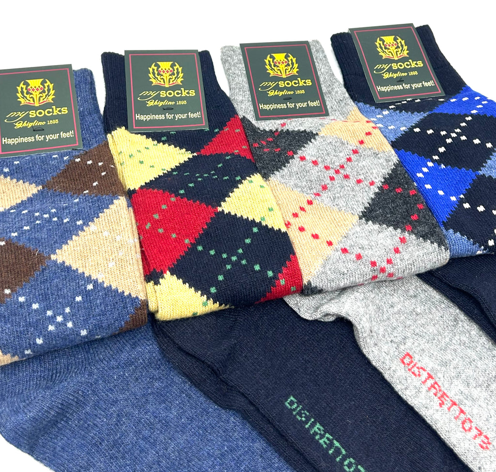 CALZE MISTO CASHMERE "MY SOCKS" BY GHIGLINO - Ghiglino1893