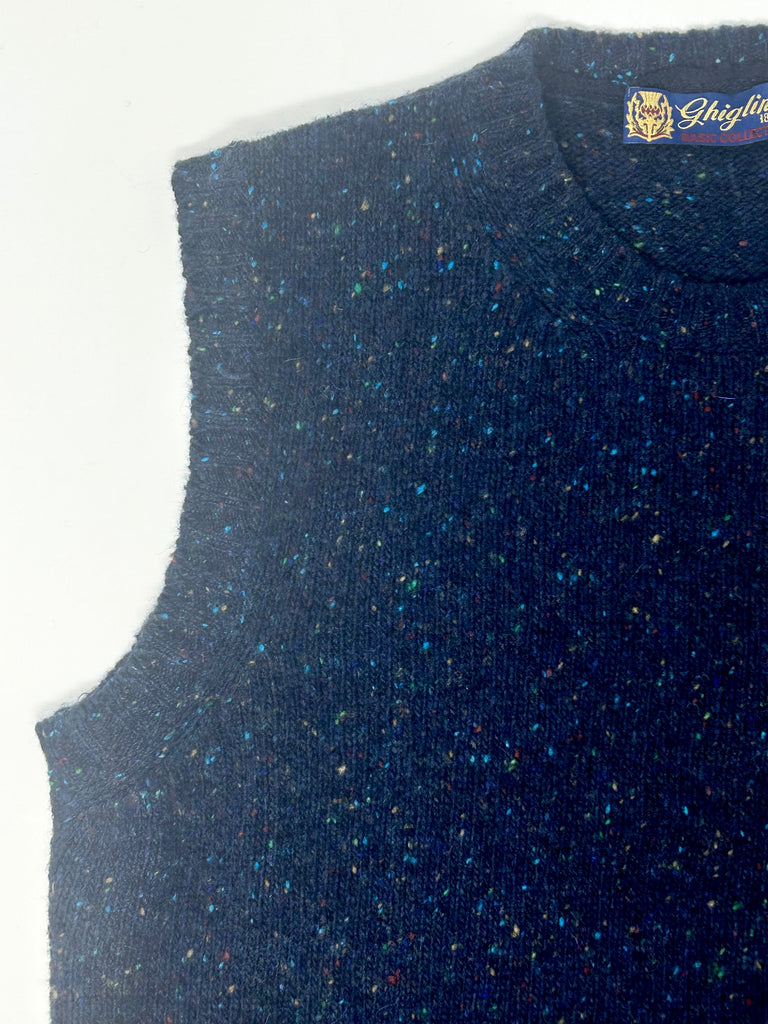 SMANICATO GIROCOLLO EFFETTO TWEED - Ghiglino1893