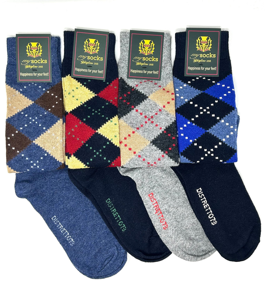 CALZE MISTO CASHMERE "MY SOCKS" BY GHIGLINO - Ghiglino1893