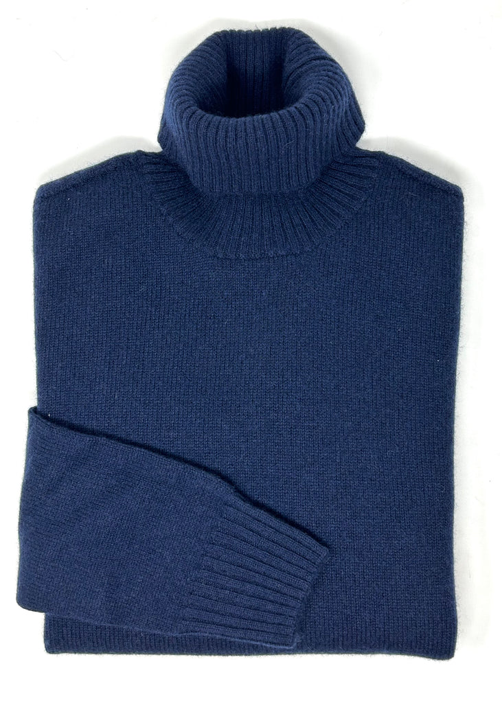 MAGLIONE  IN CASHMERE COLLO ALTO - Ghiglino1893