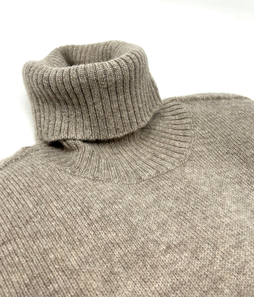 MAGLIONE  IN CASHMERE COLLO ALTO - Ghiglino1893