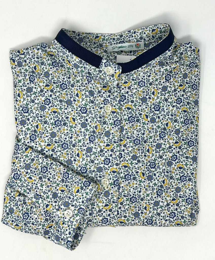 CAMICIA MONICA  "TRAVEL" JERSEY NO STIRO COLLETTO COREANA - Ghiglino1893