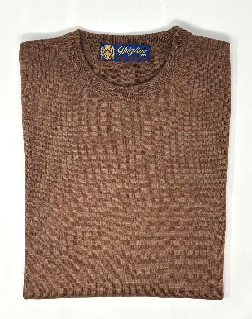MAGLIONE GIROCOLLO MERINOS EXTRAFINE - Ghiglino1893