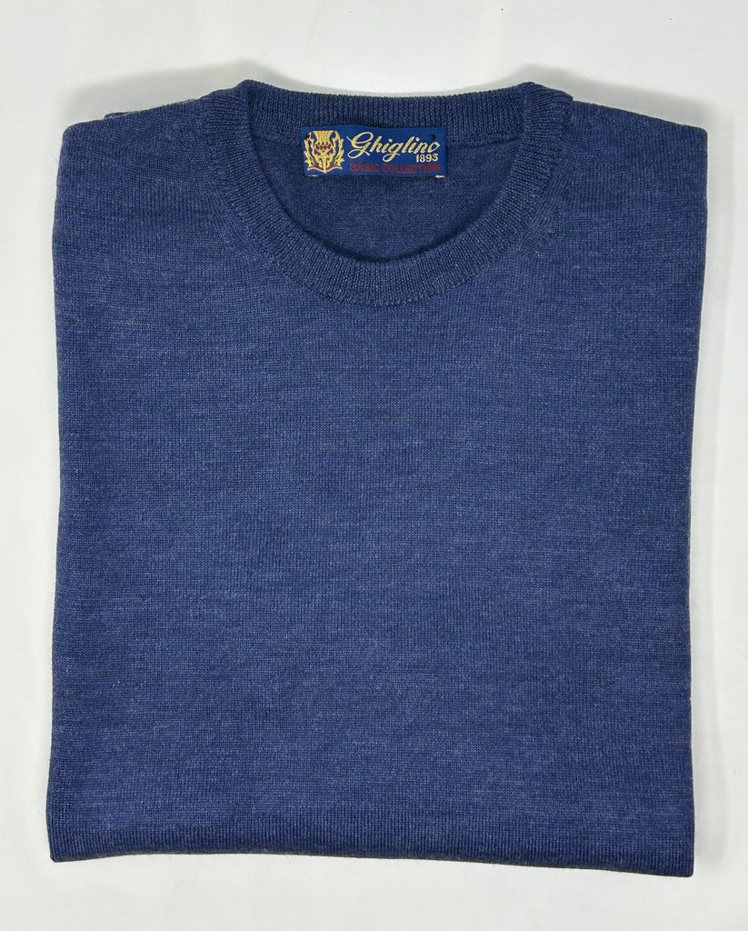 MAGLIONE GIROCOLLO MERINOS EXTRAFINE - Ghiglino1893