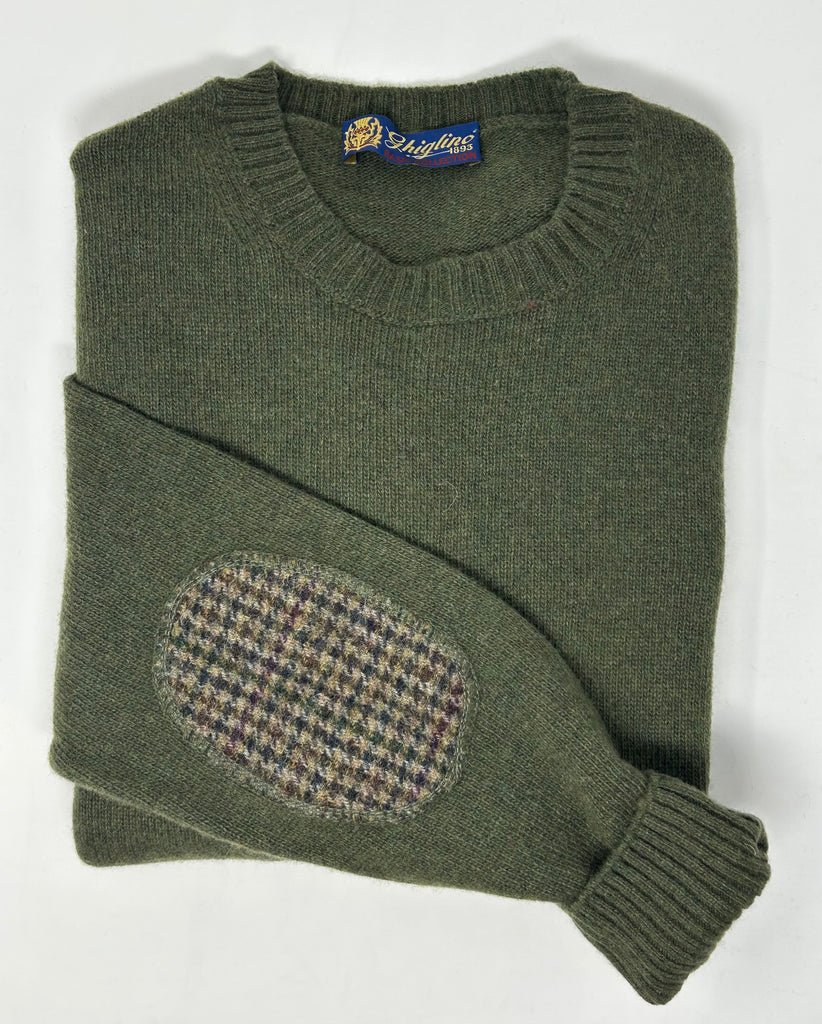 MAGLIONE "JACOB" GIROCOLLO TOPPA HARRIS TWEED - Ghiglino1893