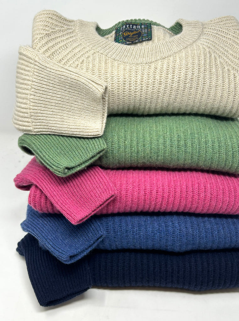 MAGLIONE "JACKY" COSTA INGLESE ECO CASHMERE - Ghiglino1893
