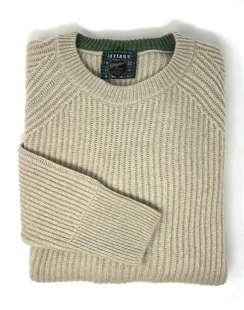 MAGLIONE "JACKY" COSTA INGLESE ECO CASHMERE - Ghiglino1893