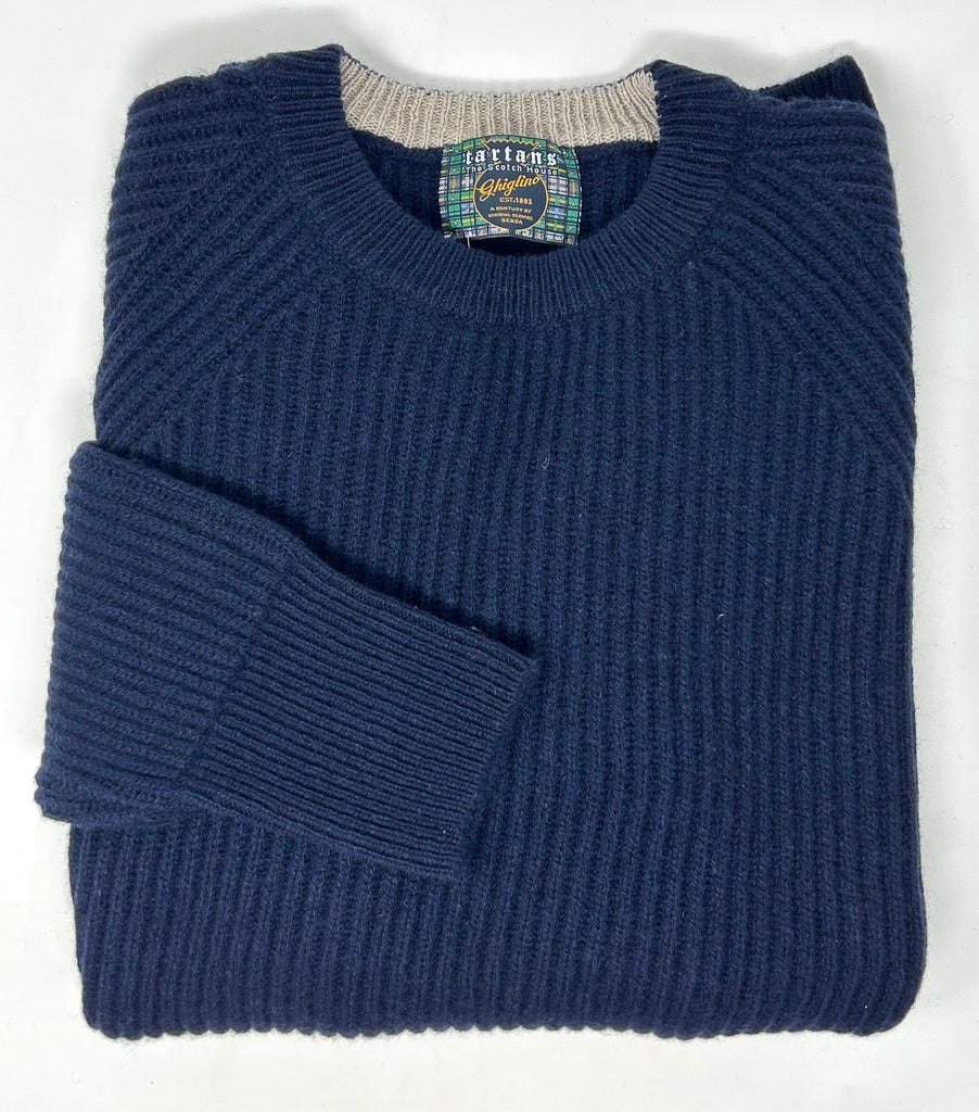 MAGLIONE "JACKY" COSTA INGLESE ECO CASHMERE - Ghiglino1893