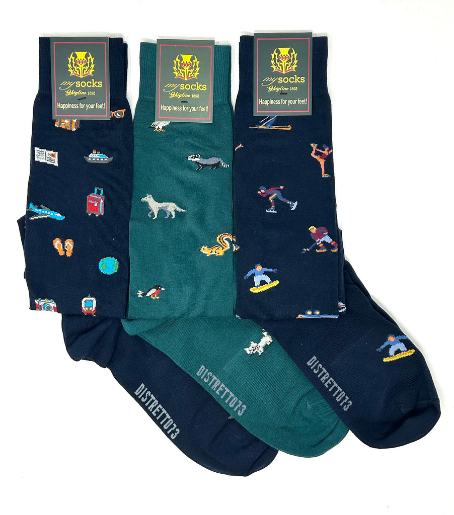 CALZE CALDO COTONE "MY SOCKS" BY GHIGLINO - Ghiglino1893