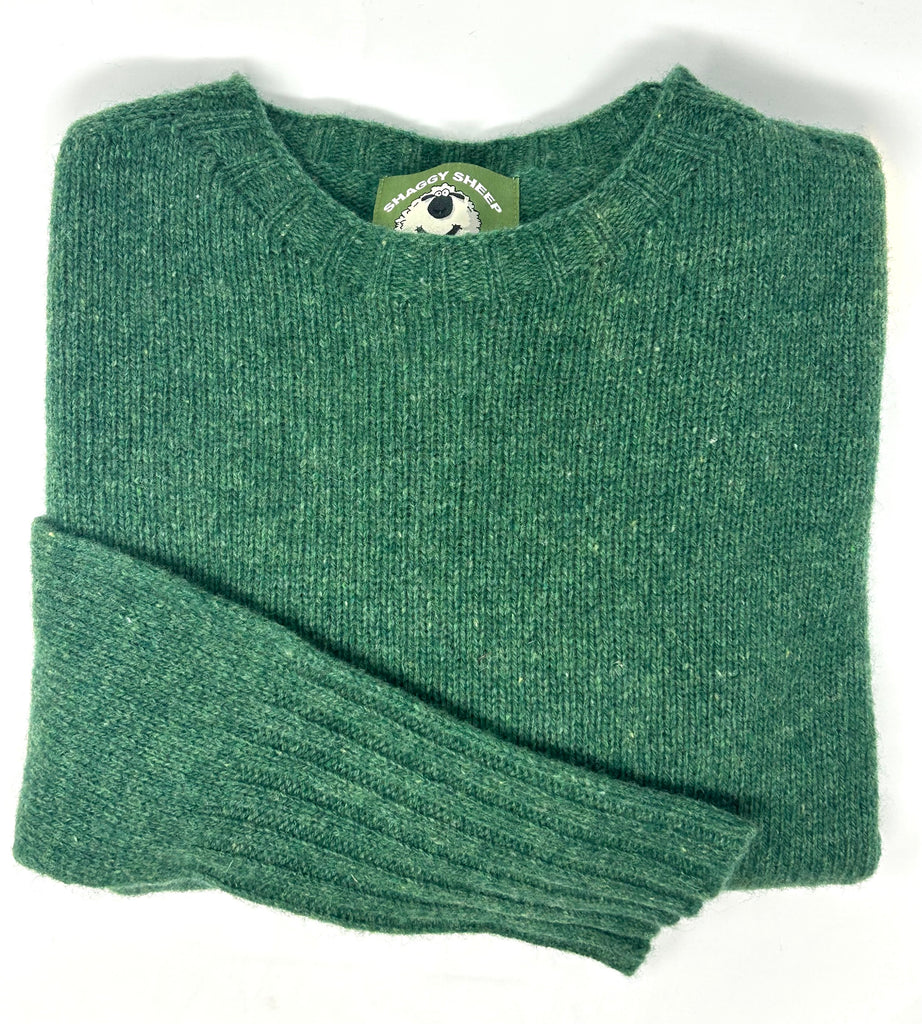 MAGLIONE "SHAGGY SHEEP" SCATOLA SHETLAND TINTA UNITA - Ghiglino1893