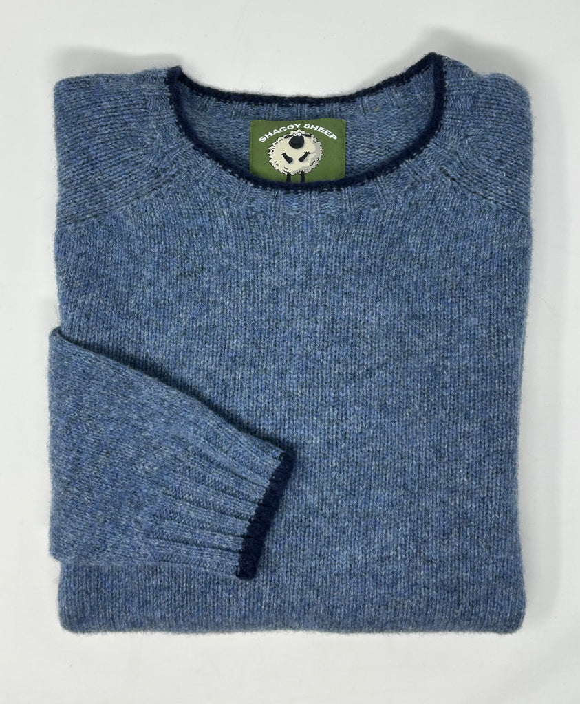 MAGLIONE SHAGGY SHEEP SHETLAND CON BORDINO - Ghiglino1893