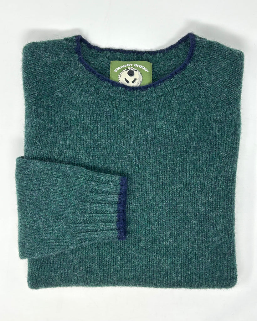 MAGLIONE SHAGGY SHEEP SHETLAND CON BORDINO - Ghiglino1893