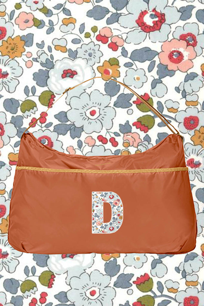 BORSA TRACOLLA MONOGRAM MADE WITH LIBERTY FABRIC - Ghiglino1893